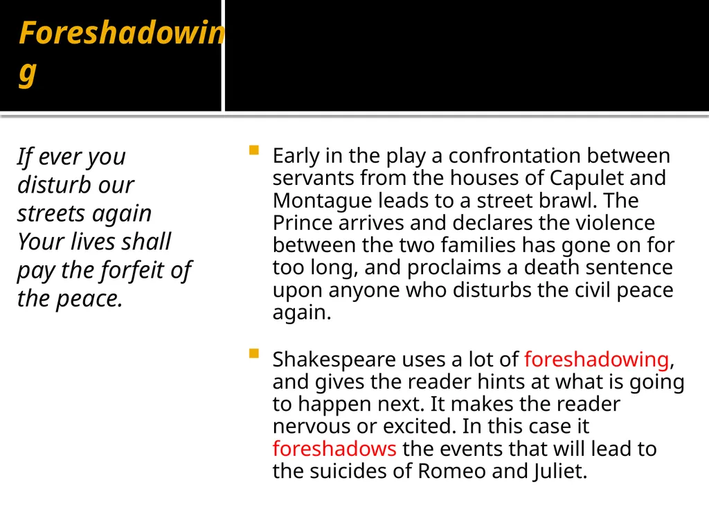 Romeo and Juliet Quotation Analysis: On your Final - slide 32 of 53
