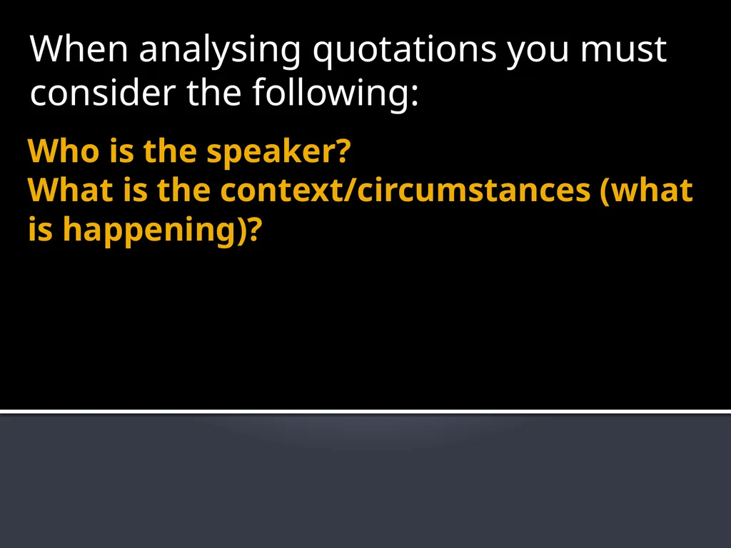 Romeo and Juliet Quotation Analysis: On your Final - slide 6 of 53