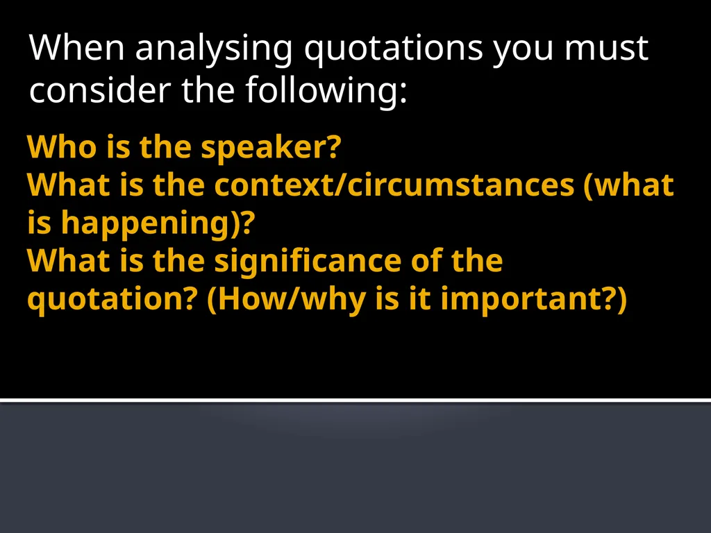 Romeo and Juliet Quotation Analysis: On your Final - slide 7 of 53