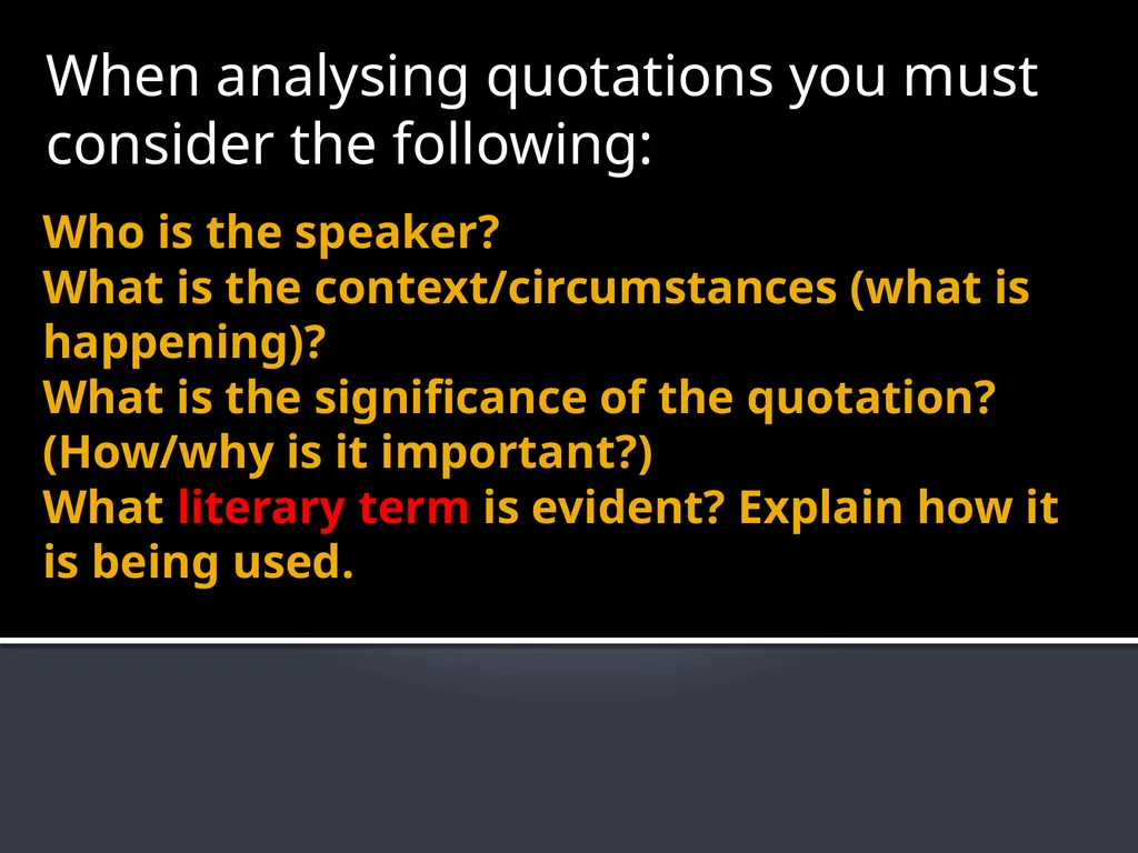 Romeo and Juliet Quotation Analysis: On your Final - slide 8 of 53