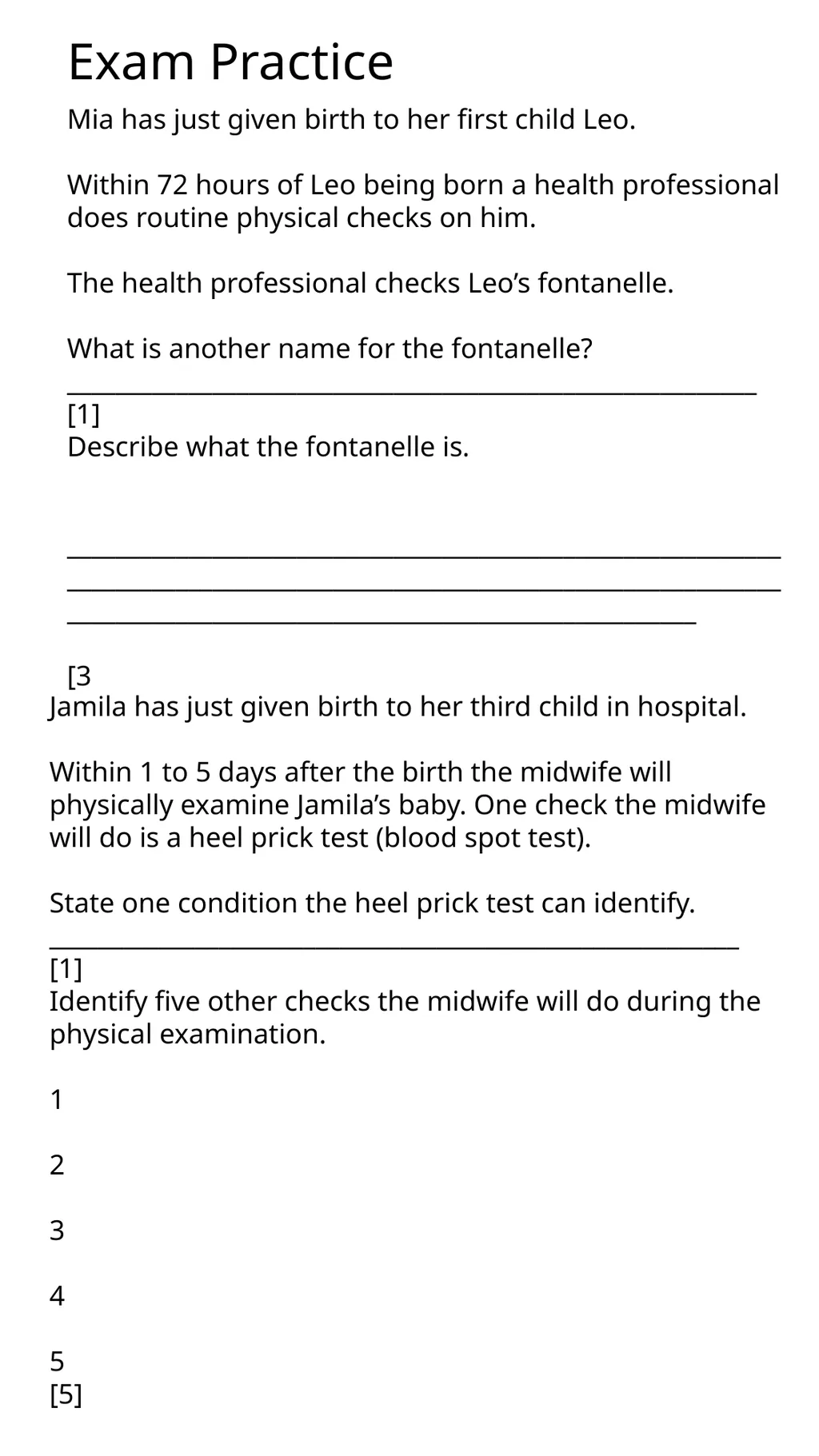 Child Development Revision Guide CNAT OCR TA3 - slide 14 of 45