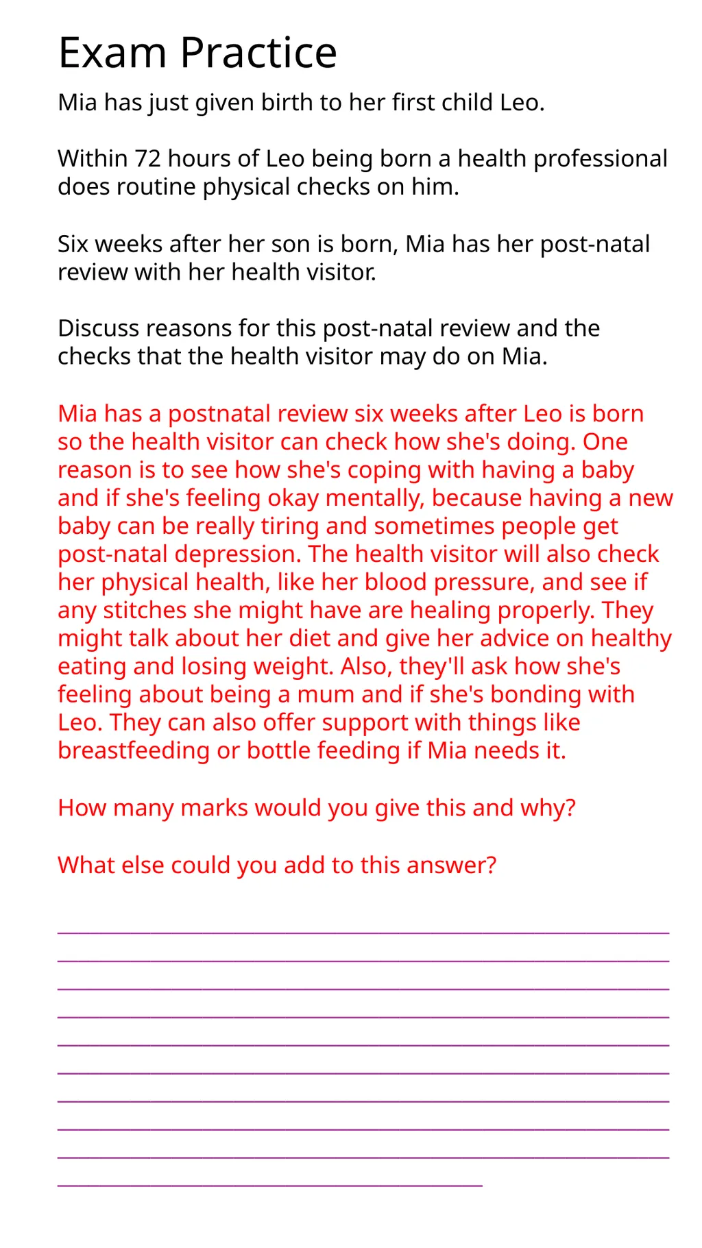 Child Development Revision Guide CNAT OCR TA3 - slide 24 of 45