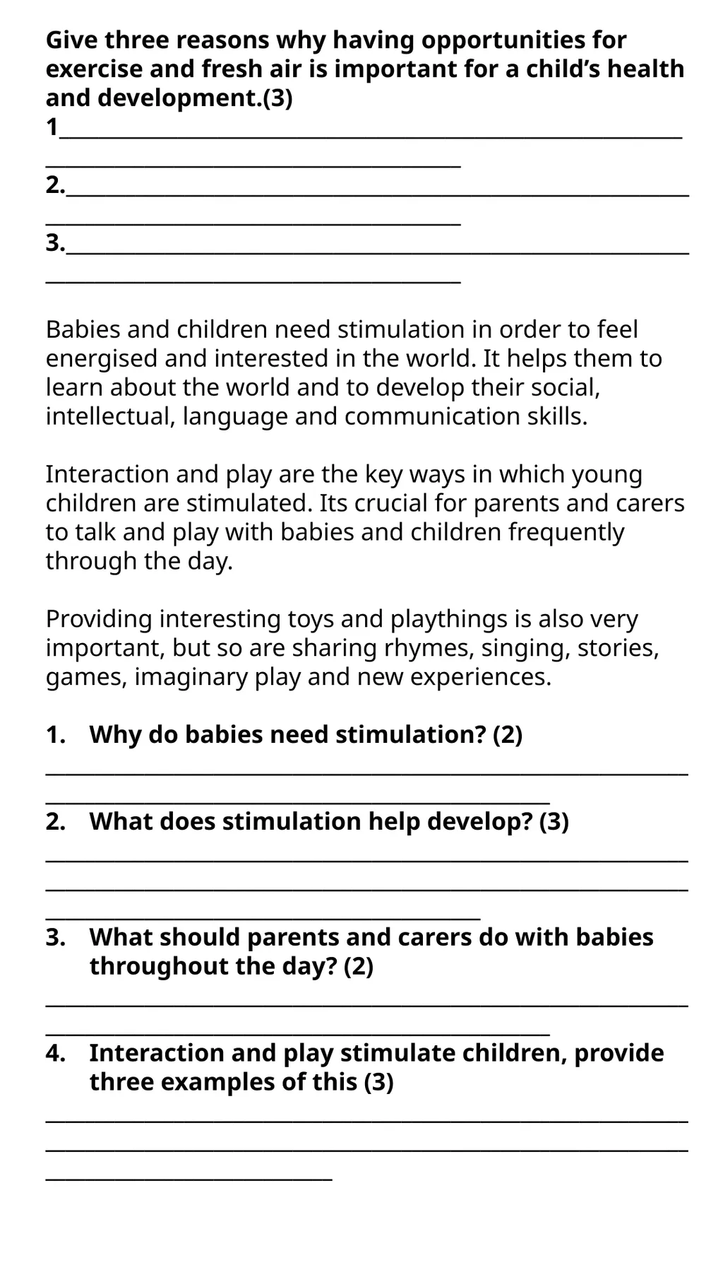 Child Development Revision Guide CNAT OCR TA3 - slide 29 of 45
