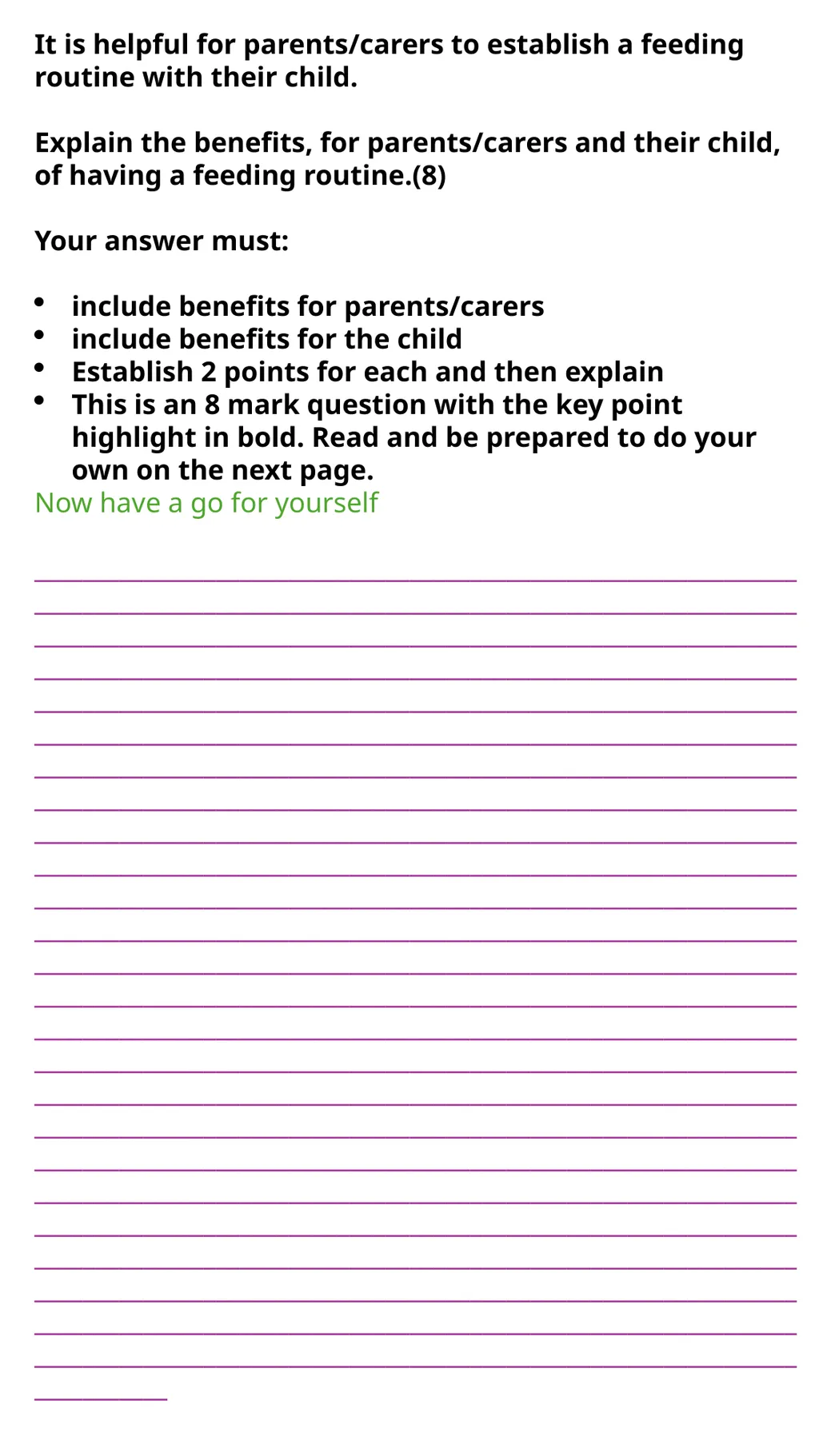 Child Development Revision Guide CNAT OCR TA3 - slide 31 of 45