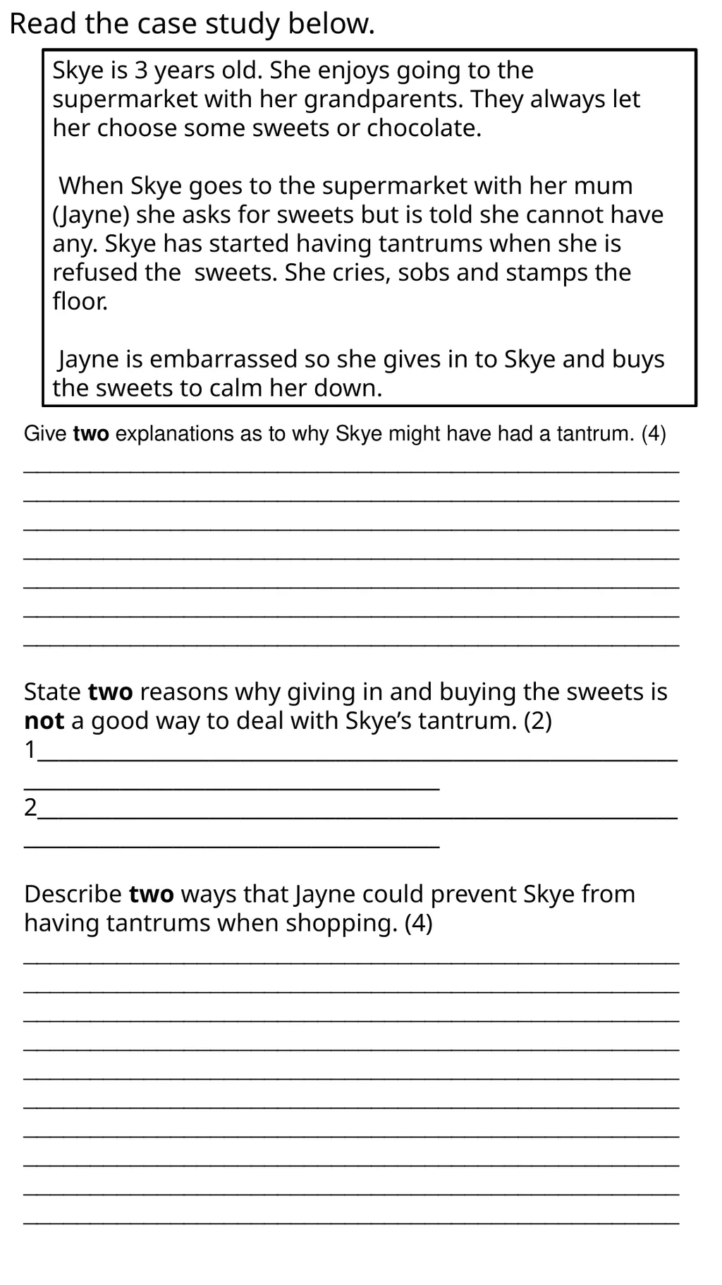 Child Development Revision Guide CNAT OCR TA3 - slide 32 of 45