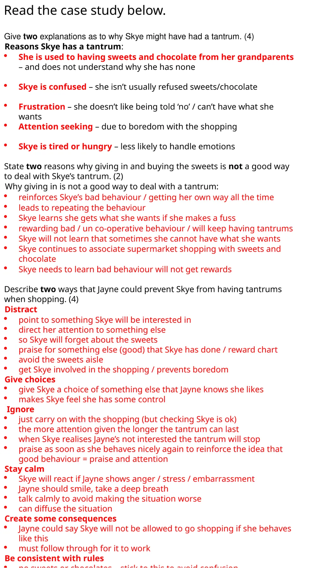 Child Development Revision Guide CNAT OCR TA3 - slide 44 of 45