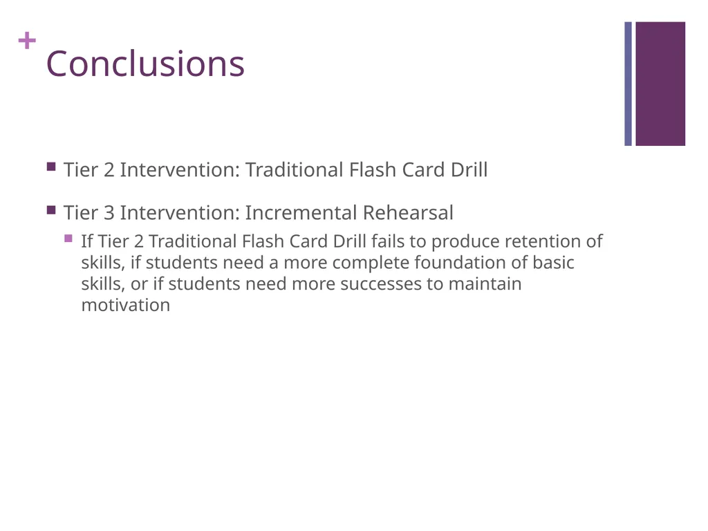 Intervention in a Flash Presented By: Karen Brown - slide 11 of 23