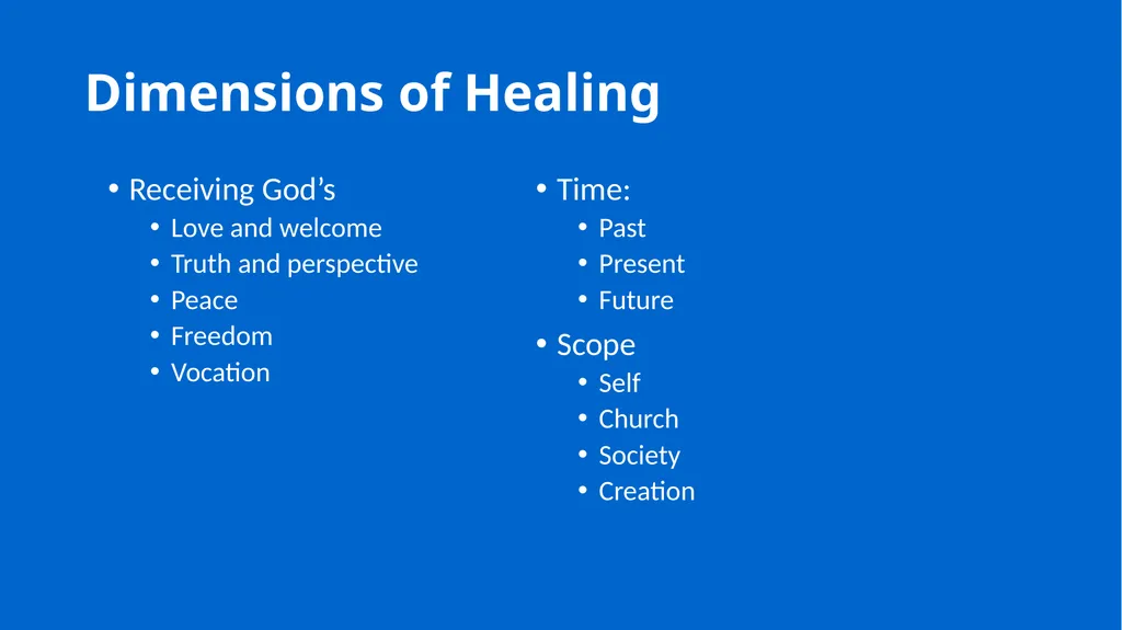 Growing in Wholeness A Practical Course to - slide 25 of 193