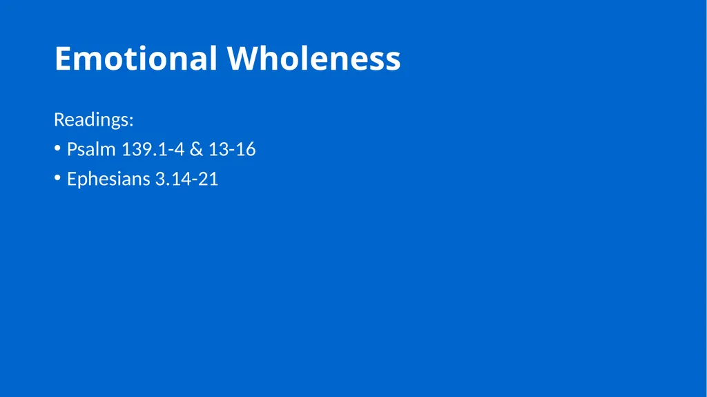 Growing in Wholeness A Practical Course to - slide 65 of 193