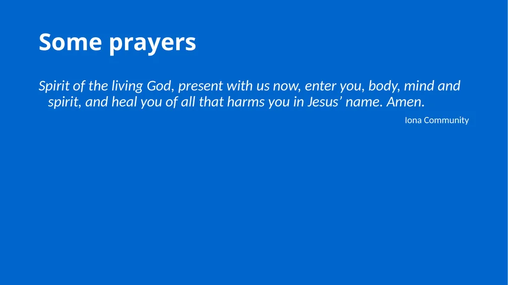 Growing in Wholeness A Practical Course to - slide 165 of 193