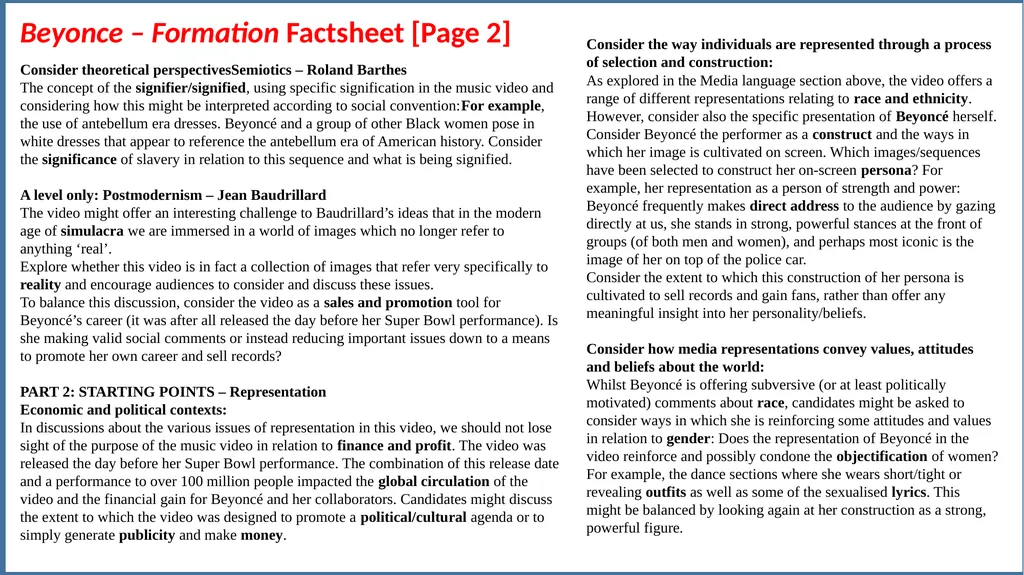 Example Answer – Section A Practice Exam Compare - slide 3 of 4