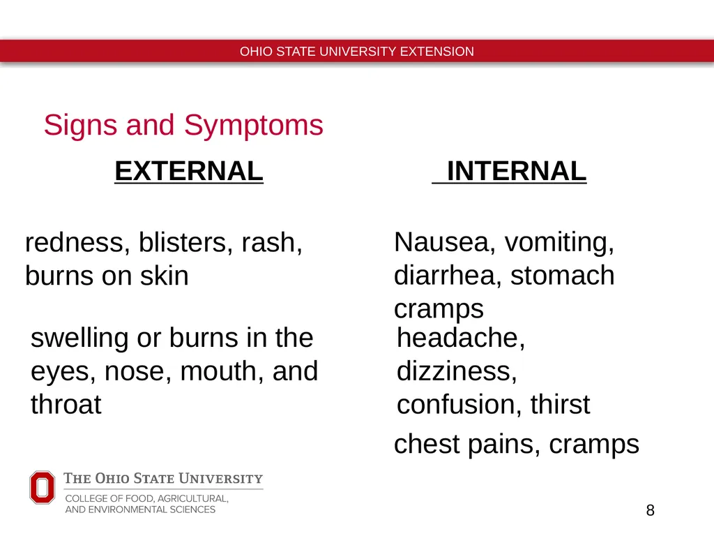 Ohio Pesticide Applicator Training Unit 6 Harmful - slide 8 of 12