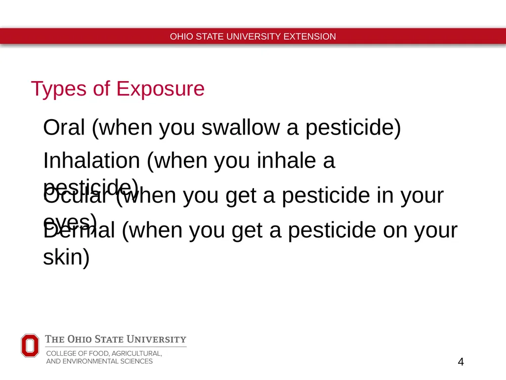 Ohio Pesticide Applicator Training Unit 6 Harmful - slide 4 of 12