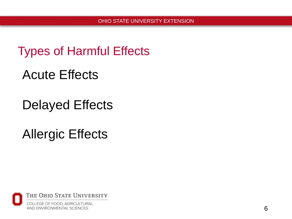 Ohio Pesticide Applicator Training Unit 6 Harmful - slide 6 of 12