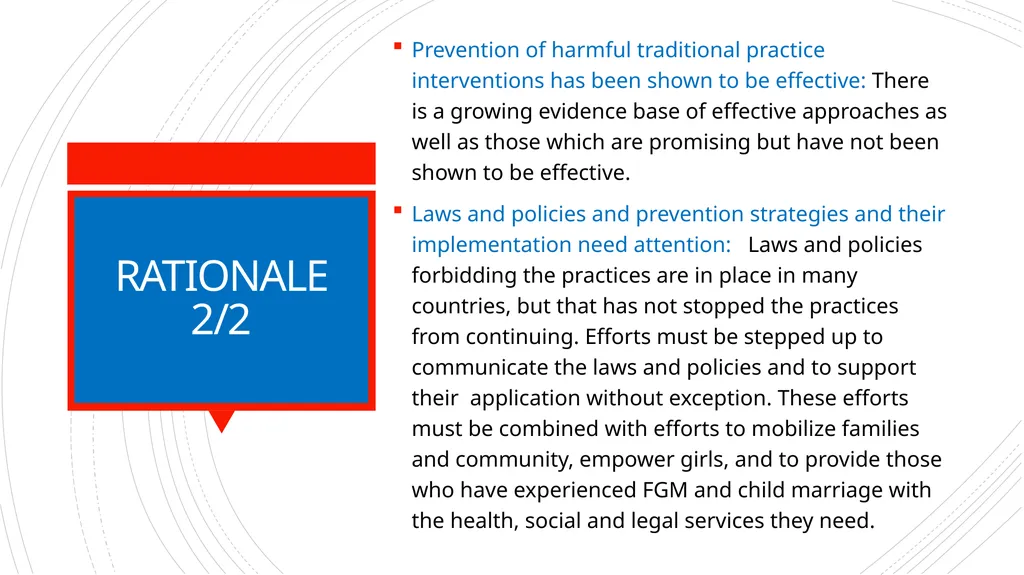 HARMFUL TRADITIONAL PRACTICES PREVENTION Geneva - slide 4 of 9