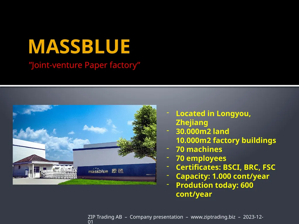 ZIP TRADING OVERSEAS AB ”we help you to make - slide 8 of 8