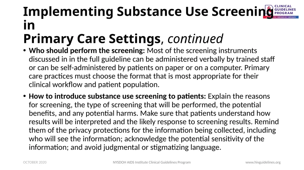 Substance Use Screening and Risk Assessment in - slide 10 of 22