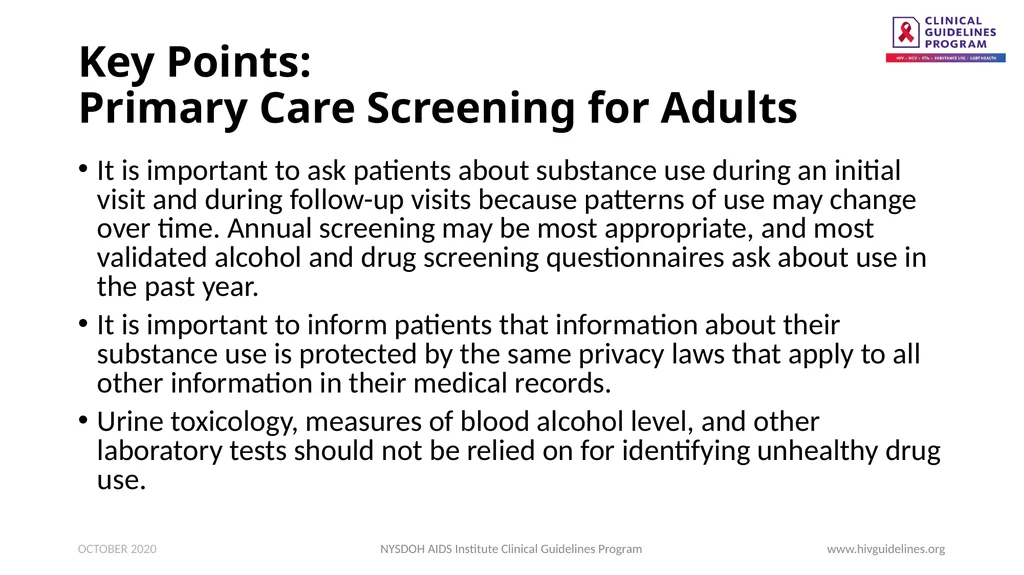 Substance Use Screening and Risk Assessment in - slide 8 of 22