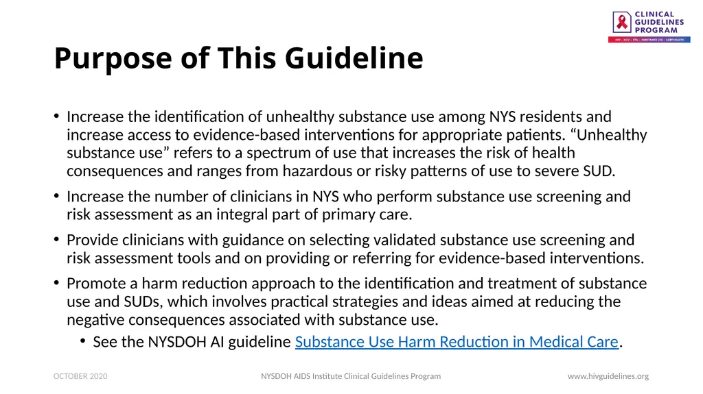 Substance Use Screening and Risk Assessment in - slide 2 of 22