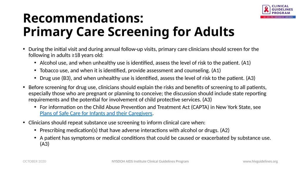 Substance Use Screening and Risk Assessment in - slide 7 of 22