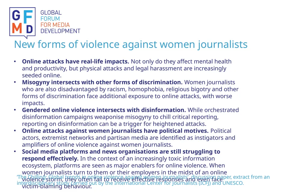 Global Forum for Media Development GFMD- - slide 5 of 7