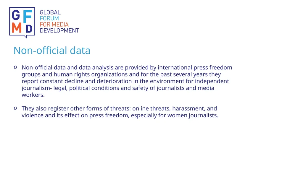 Global Forum for Media Development GFMD- - slide 6 of 7