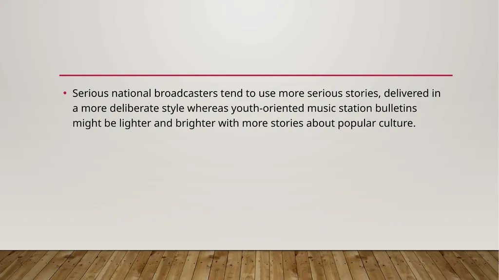 News bulletin News bulletin for radio The - slide 9 of 14
