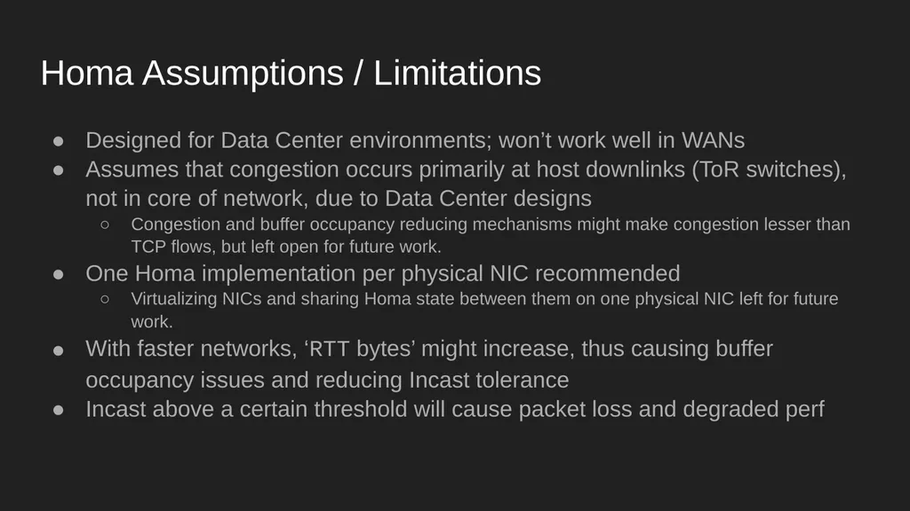 Homa Data Center Transport Protocol Harsh Kapadia - slide 29 of 32