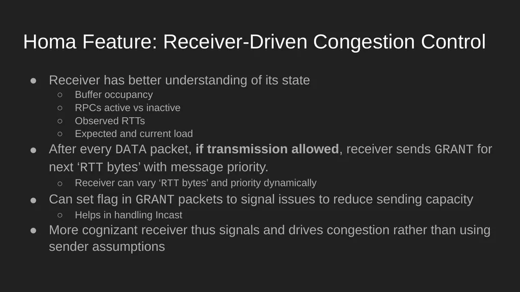 Homa Data Center Transport Protocol Harsh Kapadia - slide 19 of 32