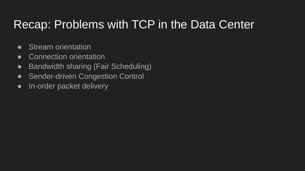 Homa Data Center Transport Protocol Harsh Kapadia - slide 12 of 32