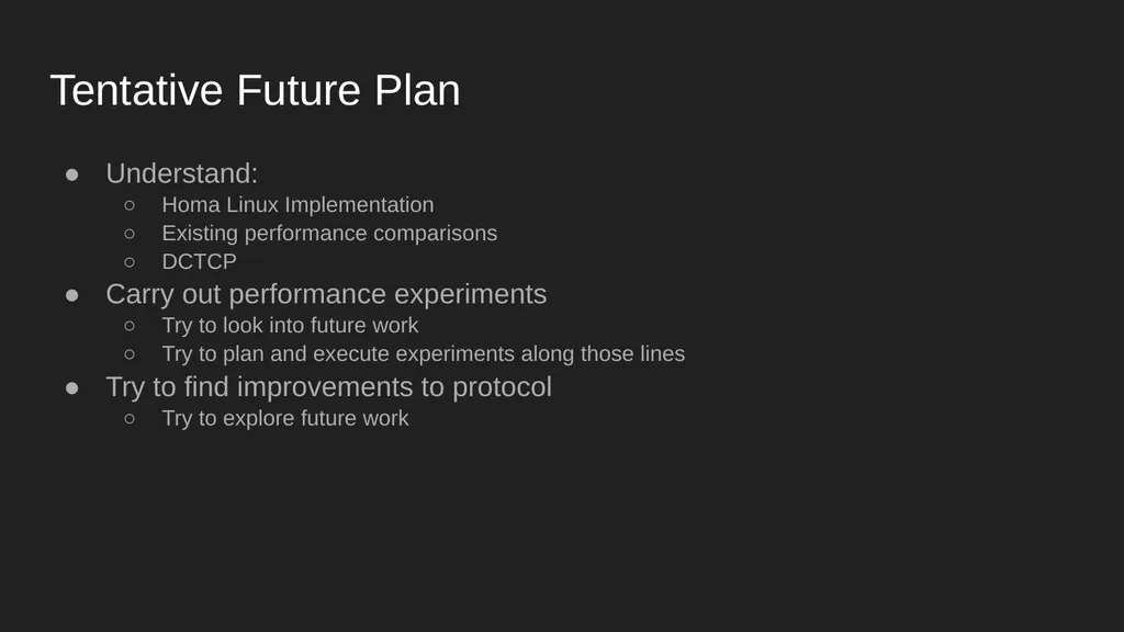 Homa Data Center Transport Protocol Harsh Kapadia - slide 30 of 32