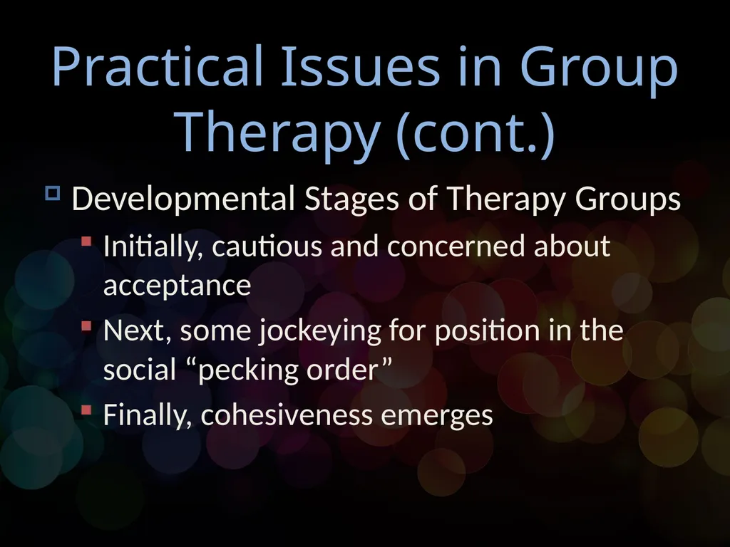 Chapter 16 Group and Family Therapy Group and - slide 10 of 29