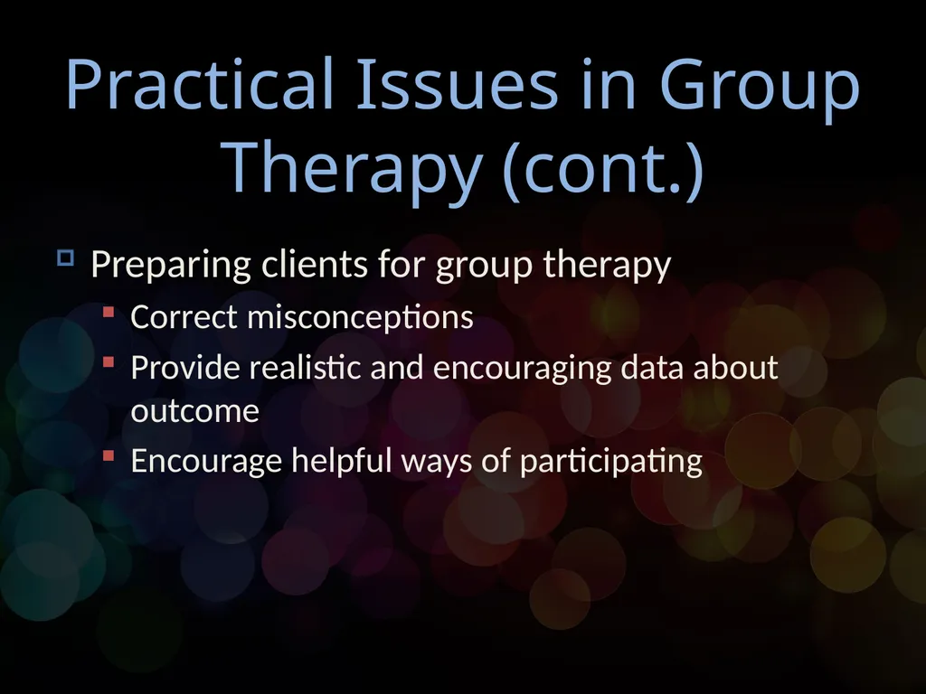 Chapter 16 Group and Family Therapy Group and - slide 9 of 29
