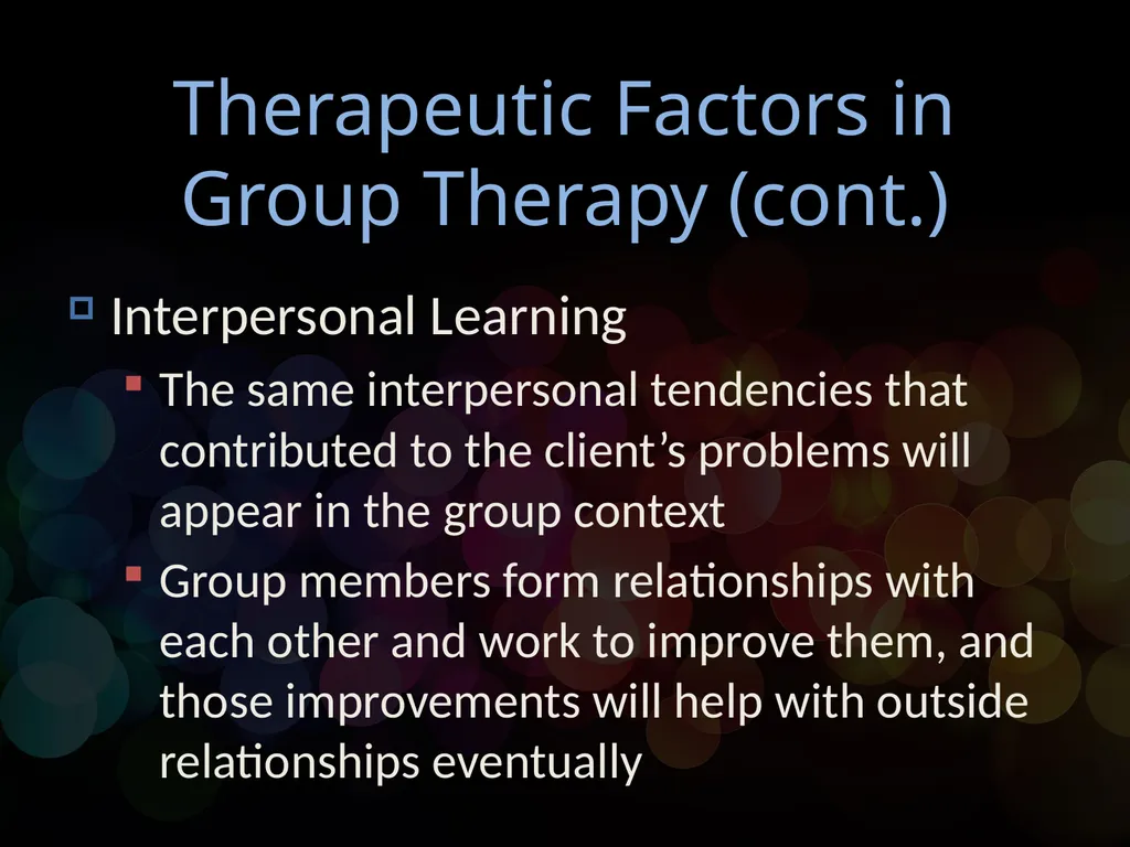 Chapter 16 Group and Family Therapy Group and - slide 6 of 29