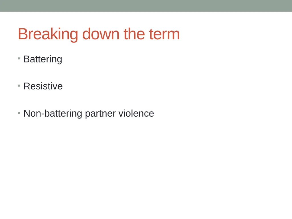 Why do so many battered women find themselves in - slide 9 of 29