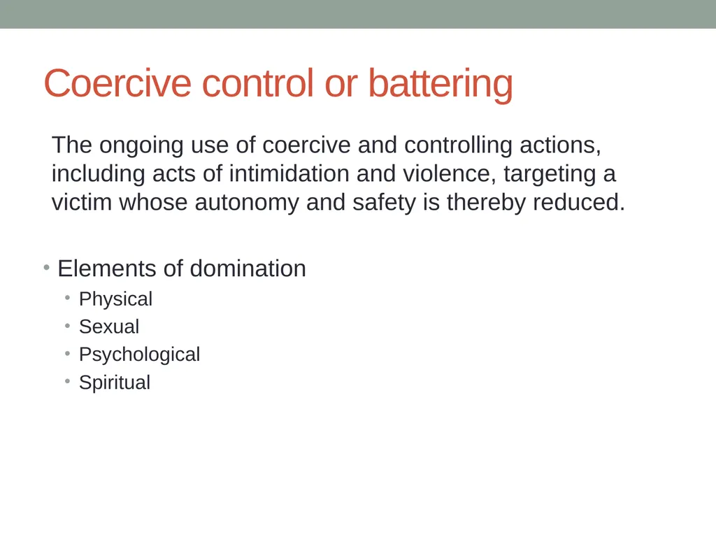 Why do so many battered women find themselves in - slide 11 of 29