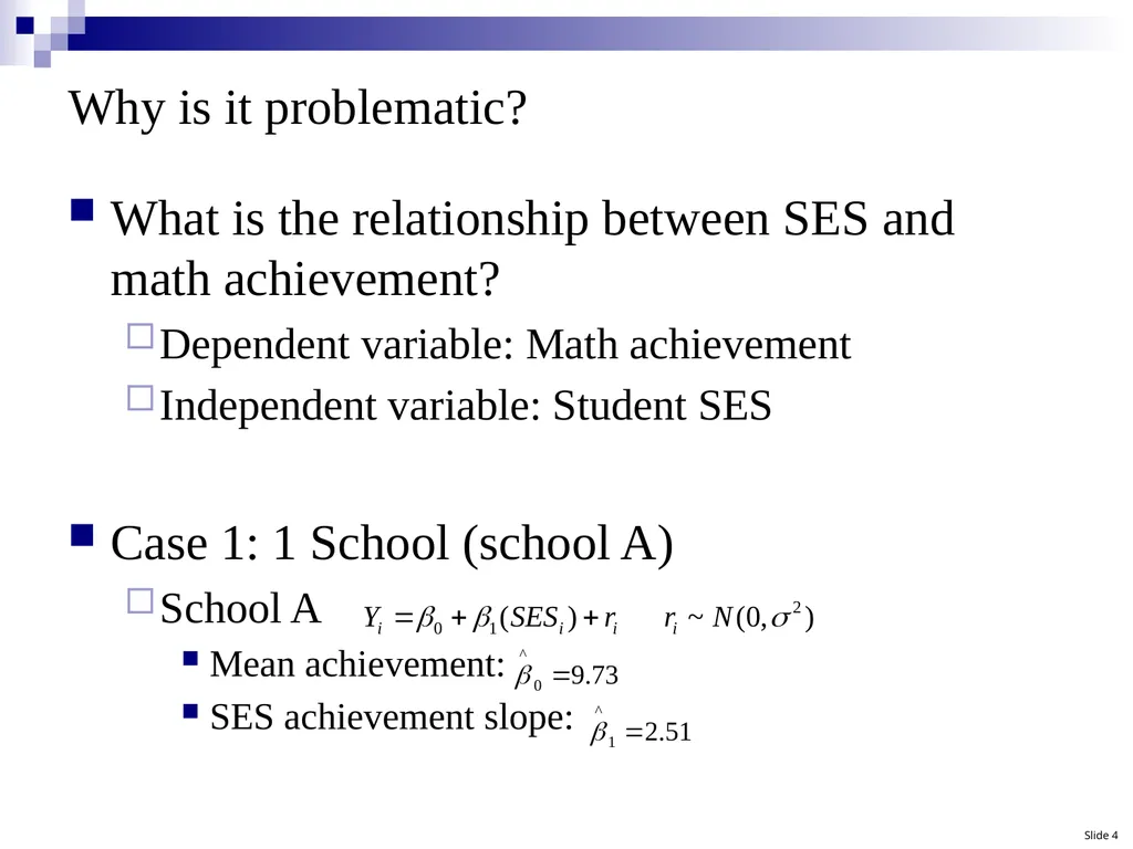 Hierarchical Linear Modeling (HLM): A Conceptual - slide 4 of 12