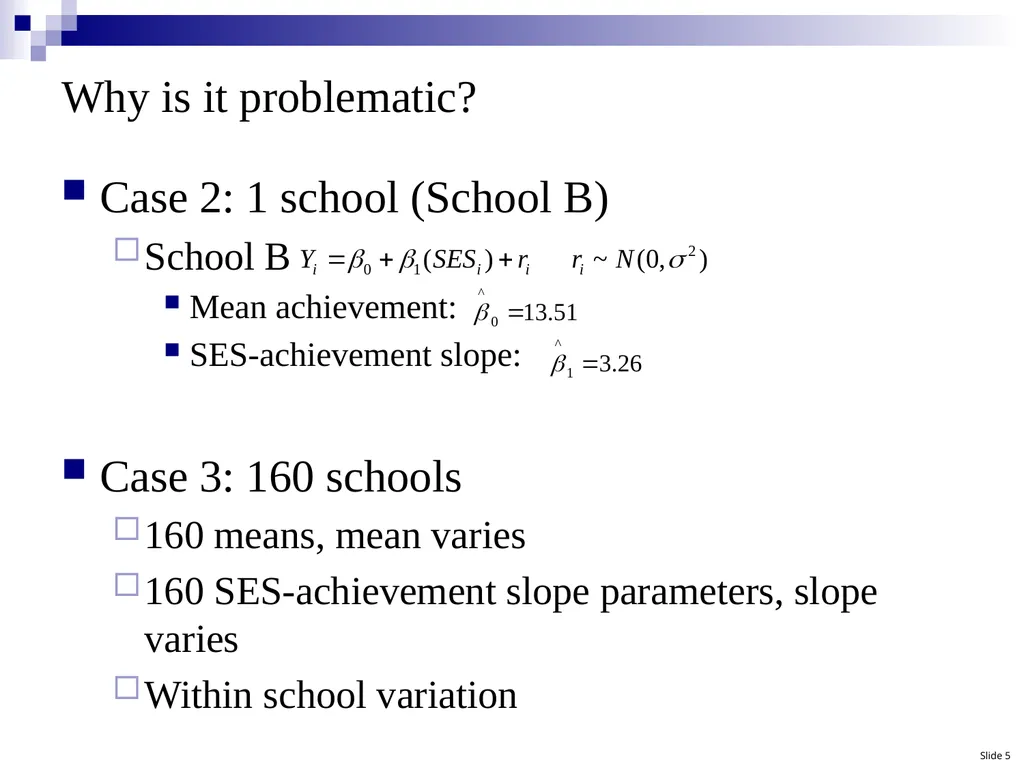 Hierarchical Linear Modeling (HLM): A Conceptual - slide 5 of 12