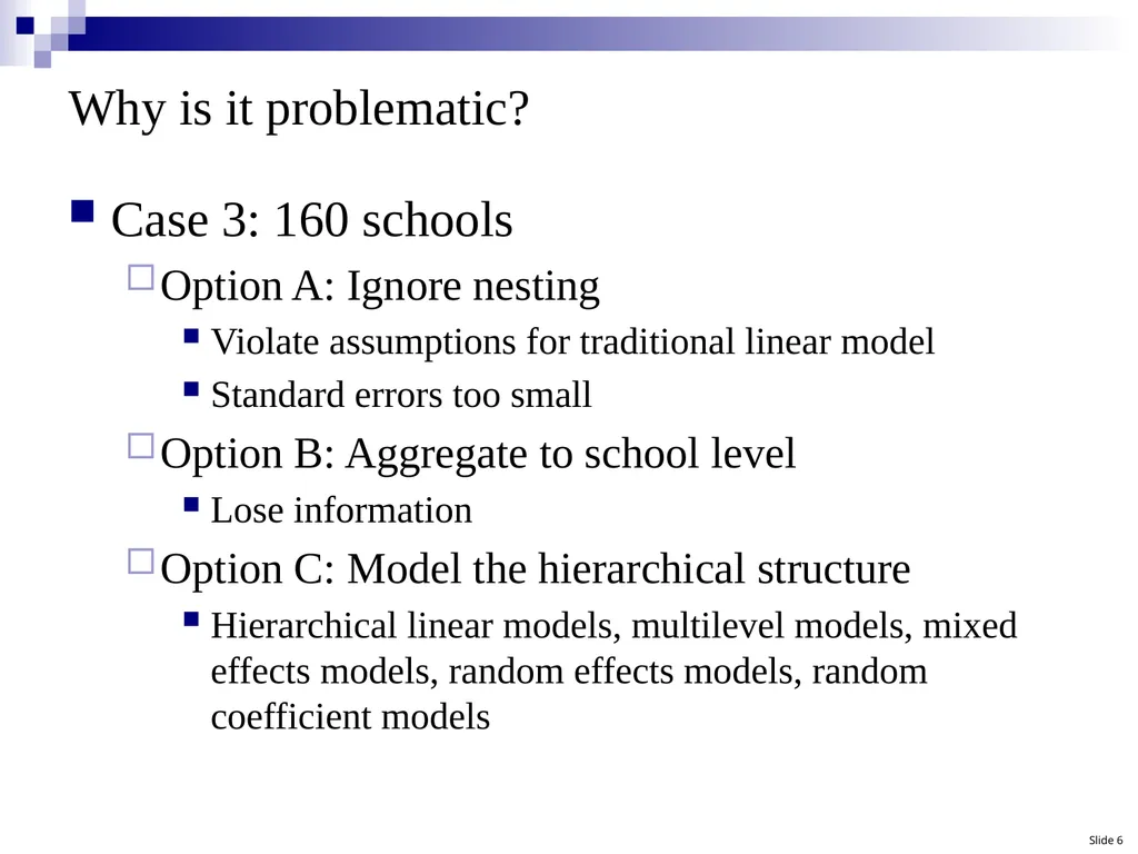Hierarchical Linear Modeling (HLM): A Conceptual - slide 6 of 12