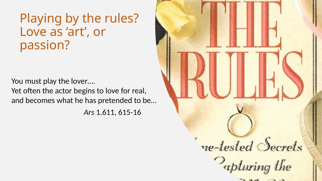 Love and Relationships Teaching humour in Ovid Ars - slide 8 of 13