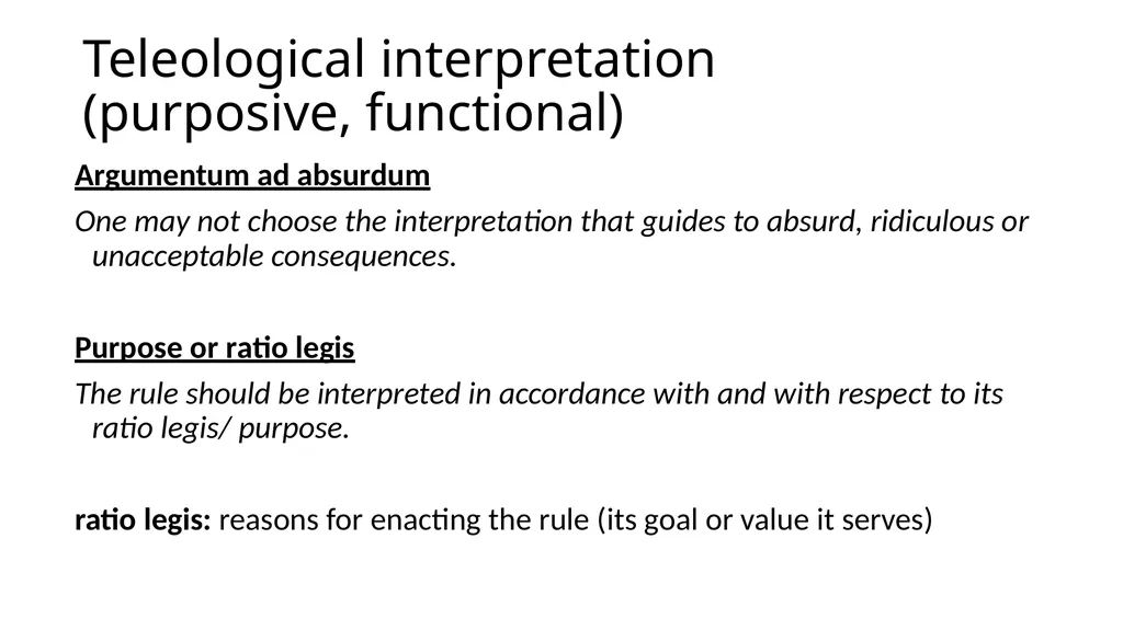 Legal Language Statutory interpretation Maciej - slide 9 of 18