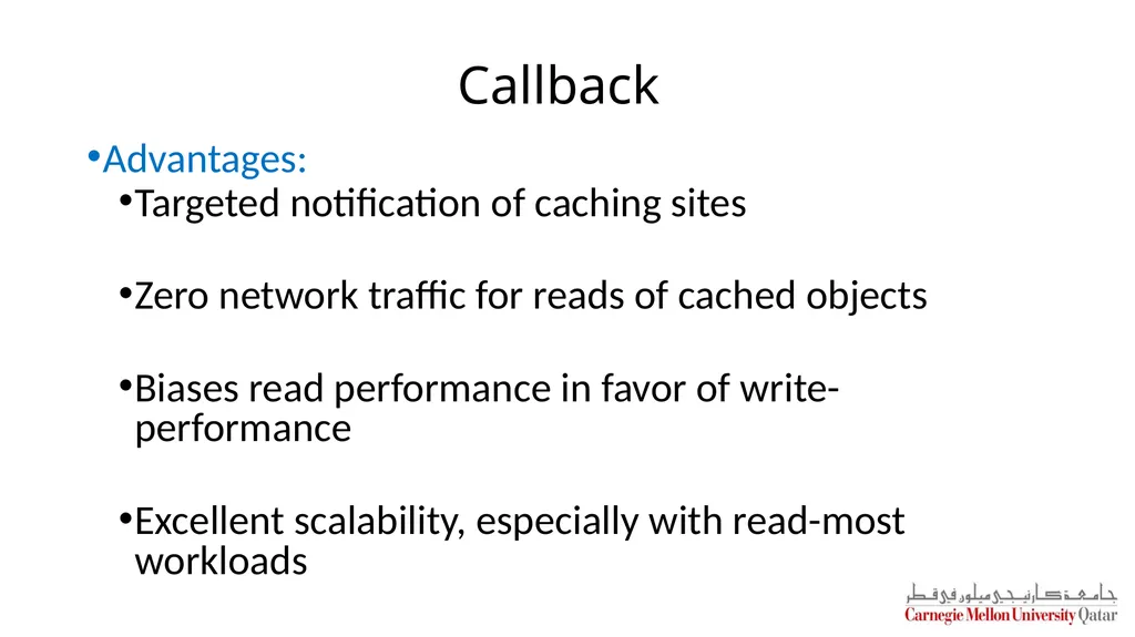 Distributed Systems CS 15-440 Caching – Part II - slide 13 of 38