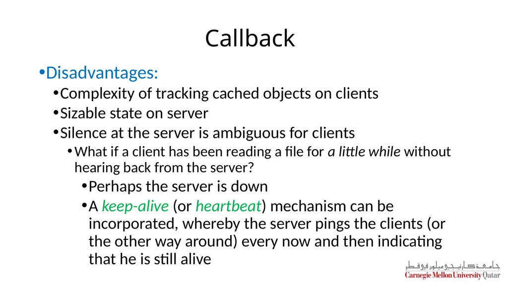 Distributed Systems CS 15-440 Caching – Part II - slide 14 of 38