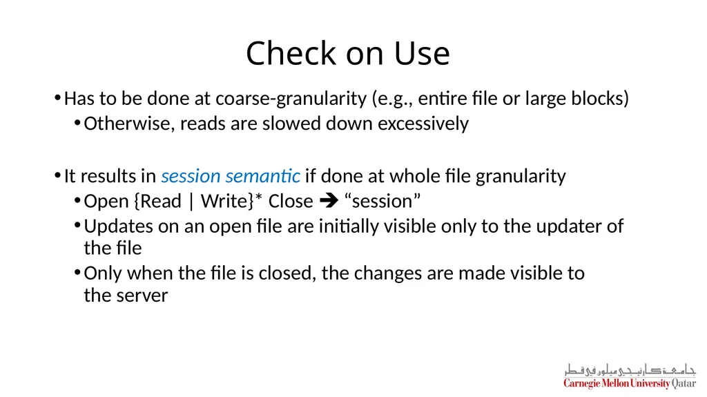 Distributed Systems CS 15-440 Caching – Part II - slide 6 of 38