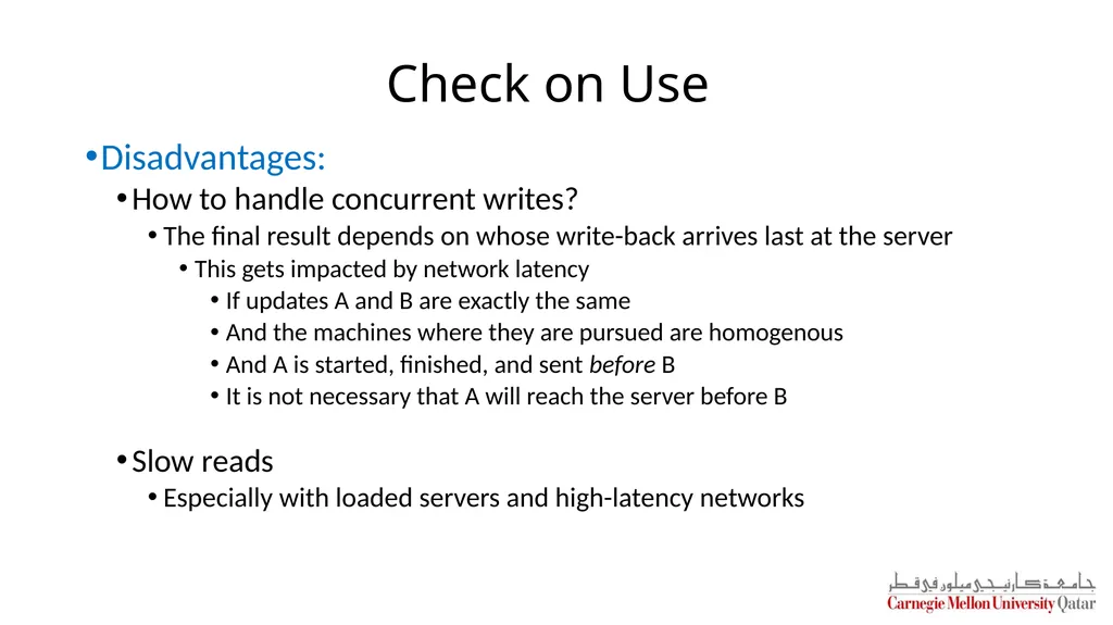 Distributed Systems CS 15-440 Caching – Part II - slide 8 of 38