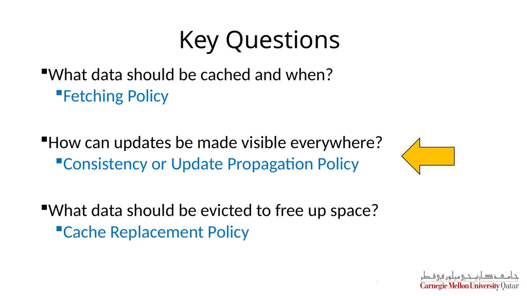 Distributed Systems CS 15-440 Caching – Part II - slide 3 of 38
