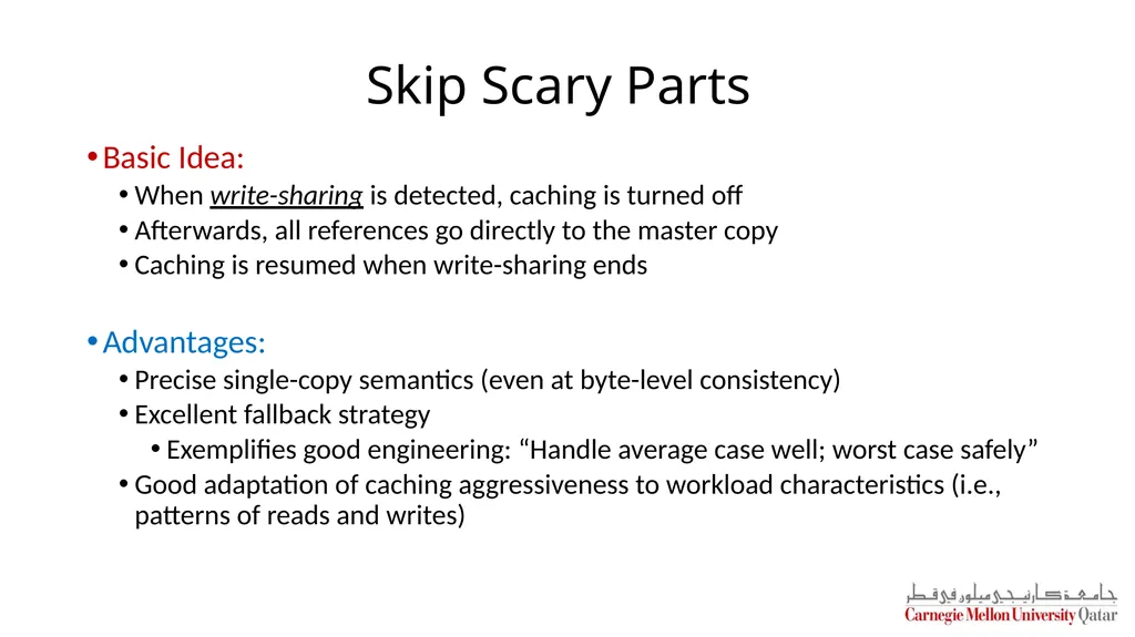 Distributed Systems CS 15-440 Caching – Part II - slide 26 of 38