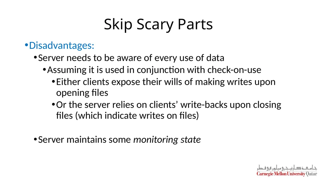Distributed Systems CS 15-440 Caching – Part II - slide 27 of 38