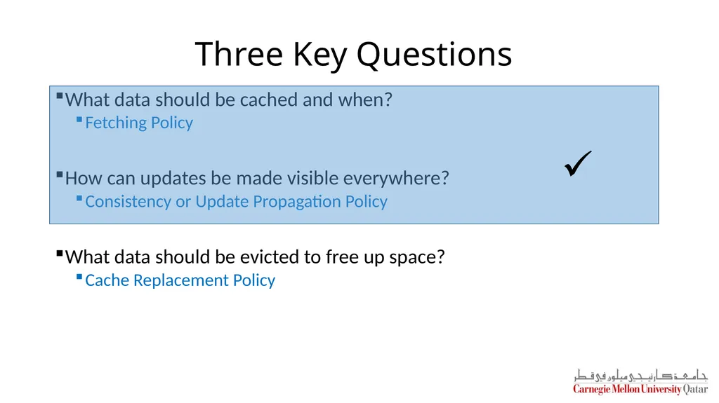 Distributed Systems CS 15-440 Caching – Part II - slide 37 of 38