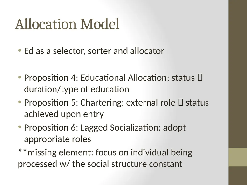 The Effects of Education as an Institution John W. - slide 5 of 9
